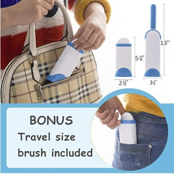 Reusable Pet Fur Hair & Lint Remover with Self Cleaning Base - Picture 5 of 5